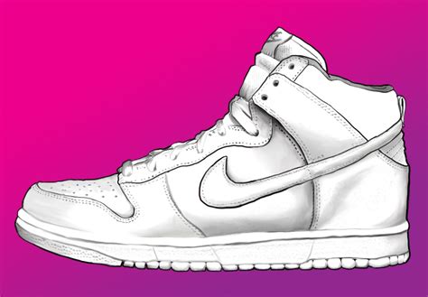 nike sneaker sketch|cool nike shoes drawings.